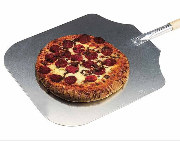 12X35-PACK OF PEEL PIZZA ALMN W/WOOD HANDLE