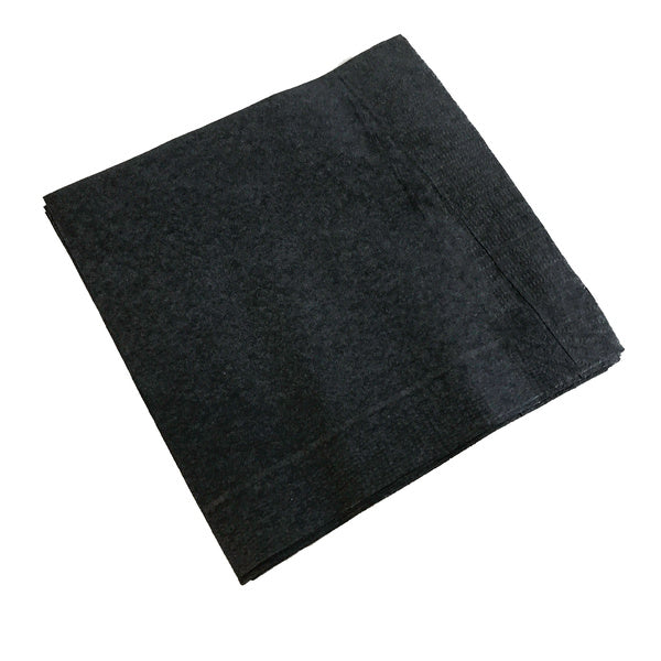 4-PACK OF NAPKIN BEVERAGE 10X10 1PLY BLK