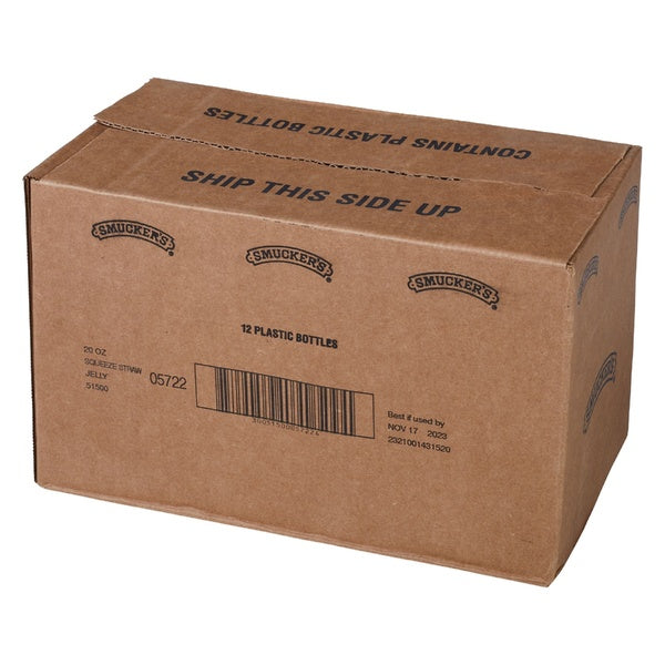 12-PACK OF JELLY STRAWBERRY SQUEEZE BTL