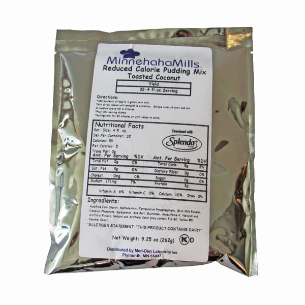 6-PACK OF MIX PUDDING COCONT RDUC CAL
