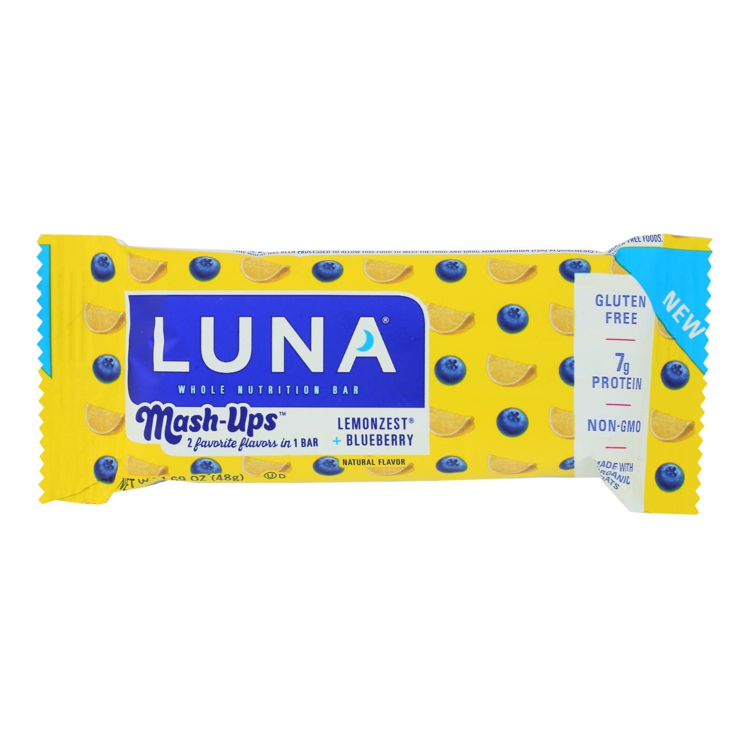 15-PACK OF BAR ENERGY LEMONZEST + BLUEBERRY
