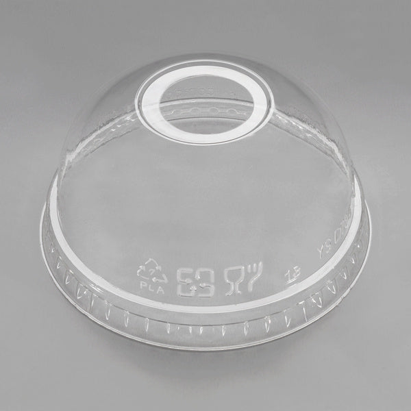1000-PACK OF Lid Togo Karat Earth 78mm PLA Dome Lid for 10oz PLA Cup - 1,000 pcs