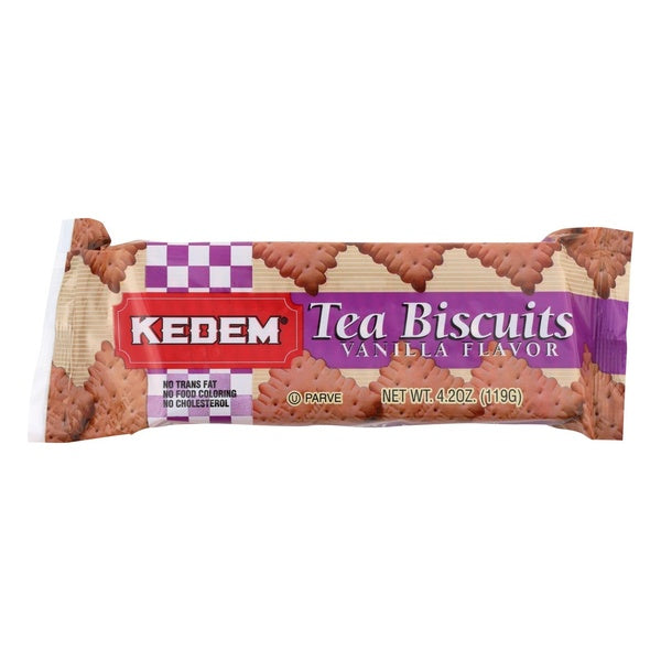 24-PACK OF Cookie Tea Vanilla Kedem 4.2 oz