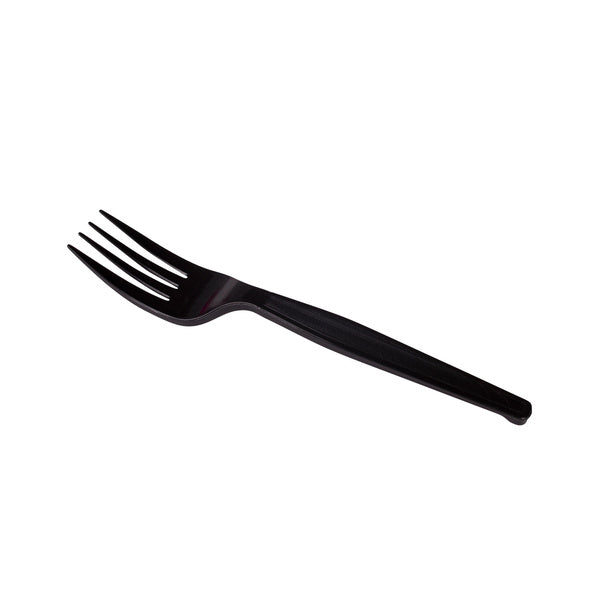 1000-PACK OF Fork Plastic Karat [1,000 ct] PS Plastic Extra Heavy Weight Fork, Black