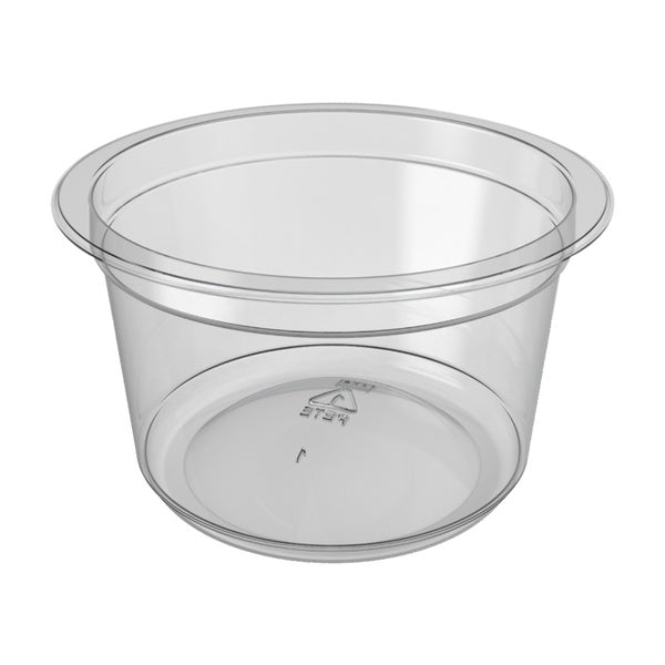 430-PACK OF 12oz RPET Round Container Clear, 430 CT