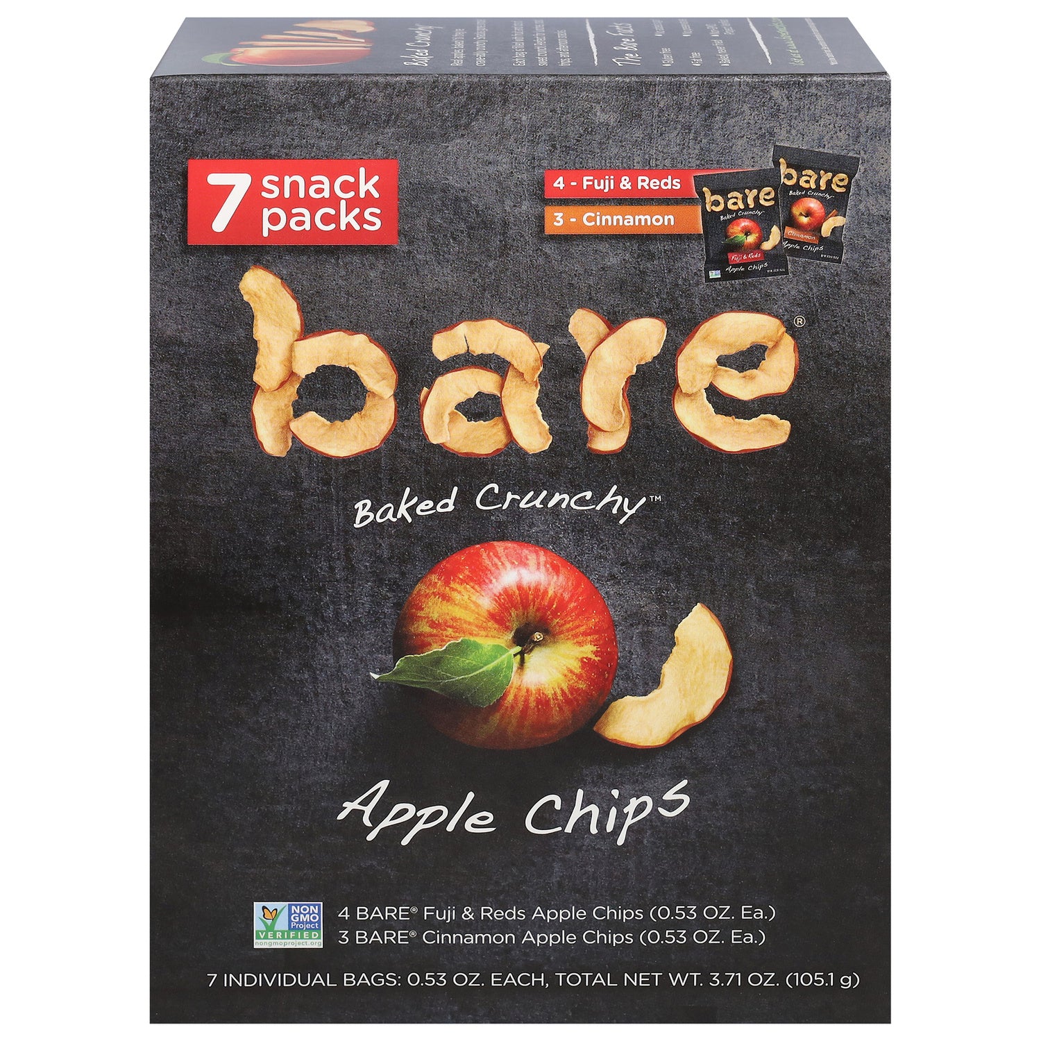 42-PACK OF SNACK FRUIT APPLE CHIPS
