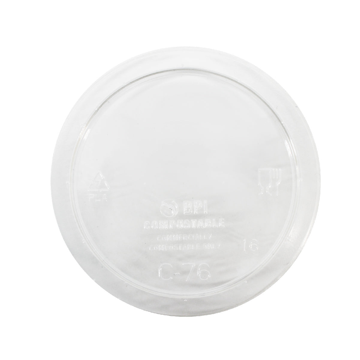 1000-PACK OF LID CLEAR COMPOSTABLE FOR 2-7 OZ PORTION CUPS DISPOSABLE