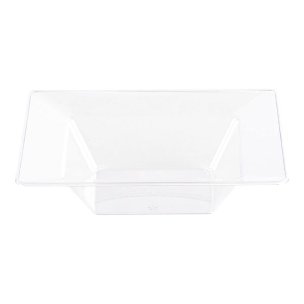 24-PACK OF Dessert Bowl 5 oz Square Plastic