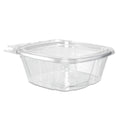200-PACK OF Container Food Dart CH12DEF ClearPac Tamper-Resistant Flat Lid Containers - 12 oz, 4.9 in. x 2 in. x 5.5 in. - 200 Count for Food Safety and Freshness