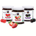 6-PACK OF Fruit Spread Strawberry Chia Extra Fruit Set of 3, Raspberry, Blackberry, Space Enterprises (World of Chia)