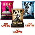 60-PACK OF Snack Potato Chip Variety Box 2 (All In, OG BBQ Cheddar Chips, Sweet Chili Lemon Pepper) Rap Snacks, AI Distribution