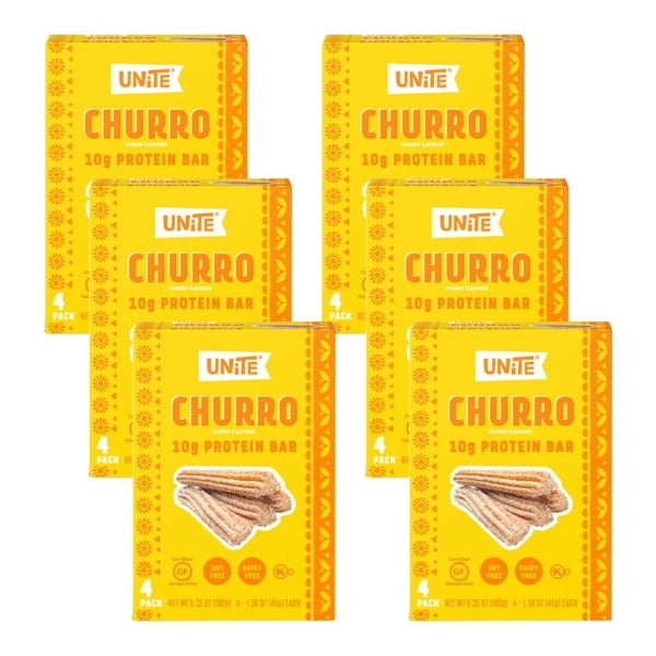 6-PACK OF Bar Cinnamon Churros Unite 6.36 oz