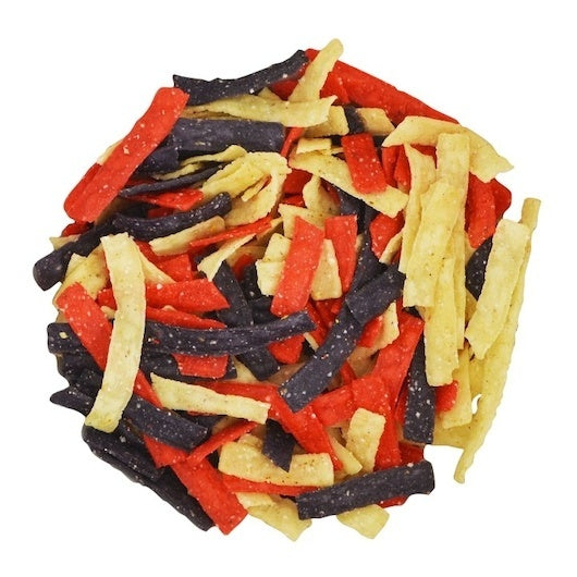 100-PACK OF Tri-Color Tortilla Strips Fresh Gourmet, 100 - 0.5 OZ