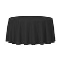 96-PACK OF Tablecover Plastic 84" Black Round