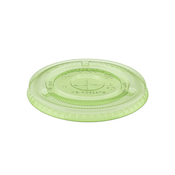 1000-PACK OF Lid Togo Karat Earth 98mm PLA Flat Lids for 12-24oz Cups, Green - 1,000 pcs