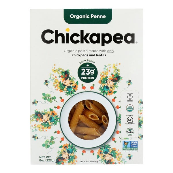 6-PACK OF Pasta Penne Chickpea Organic Chickapea Pasta 8 oz