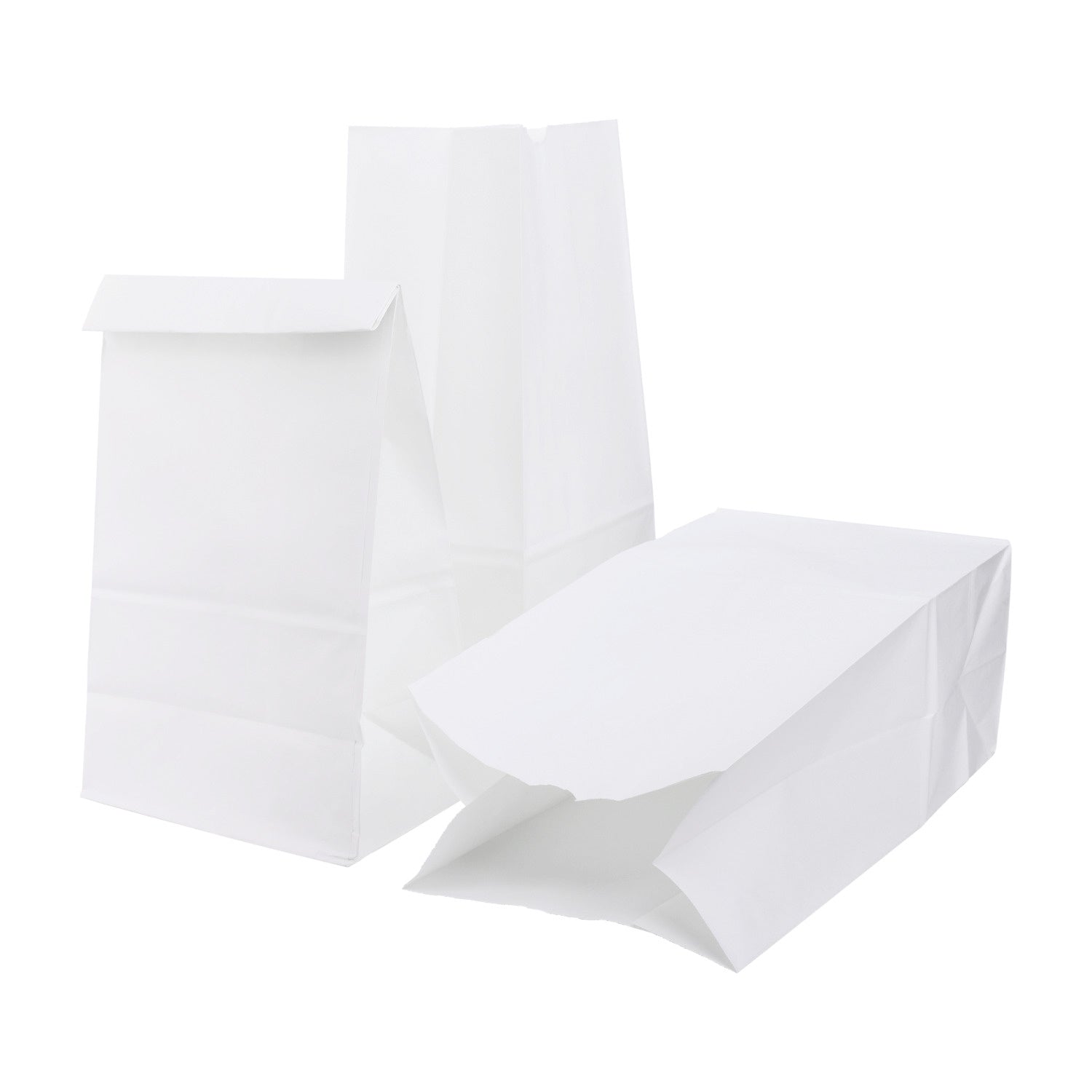 500-PACK OF Bag Bakery 500 ct 20 lb Paper Bag, White