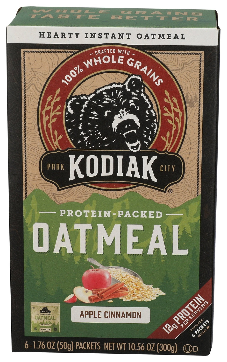 6-PACK OF OATMEAL INSTANT APPLE CINNAMON