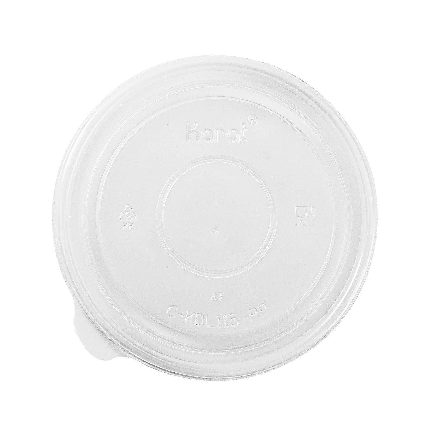 500-PACK OF Lid Togo Karat 500 ct 32 oz Food Container Lids | PP | 115 mm