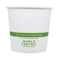 500-PACK OF Bowl Paper Eco-Friendly World Centric BOPA24 Paper Bowls - 4.4 Inch Diameter, 4.4 Inch Height, 500 Count - Perfect for Sustainable Dining