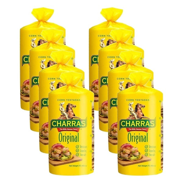 8-PACK OF Chip Tostada Original Yellow Charras 11.4 oz