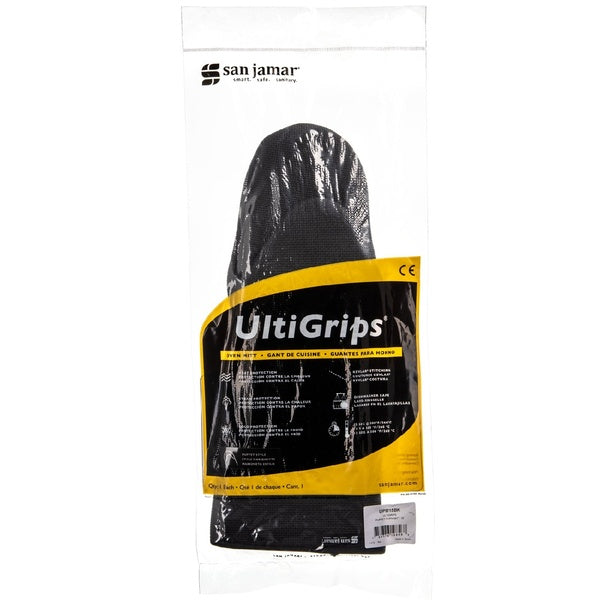 15"-PACK OF MITT OVEN PUPPET ULTI-GRIP BLK