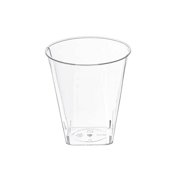 50-PACK OF Cup Plastic 2 oz Square Bottom Shot