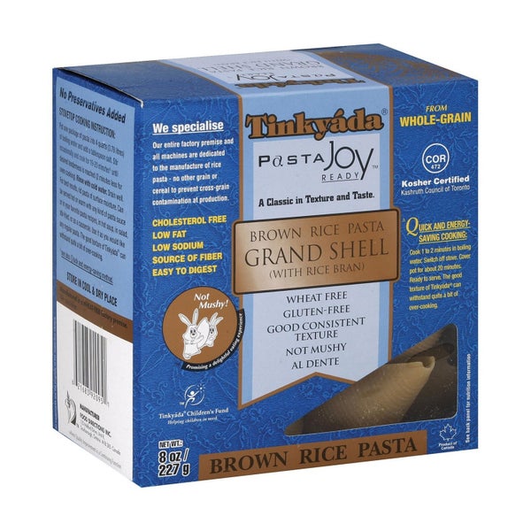12-PACK OF PASTA SHELL BROWN RICE