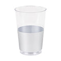 24-PACK OF Tumbler Plastic 12 oz Silver Bottom