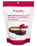 6-PACK OF Honey Patties Raspberry Bag, Honey Acres