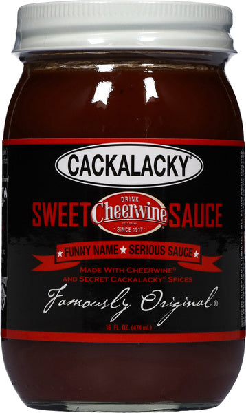 12-PACK OF Sauce Cheerwine Sweet Jar, Cackalacky