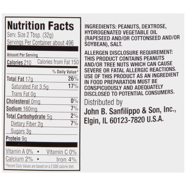 1-PACK OF PEANUT BUTTER CREAMY