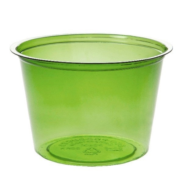 2000-PACK OF Container To Go Vegware Compostable 4 oz PLA Portion Cups w/ Green Tint | 2000 count