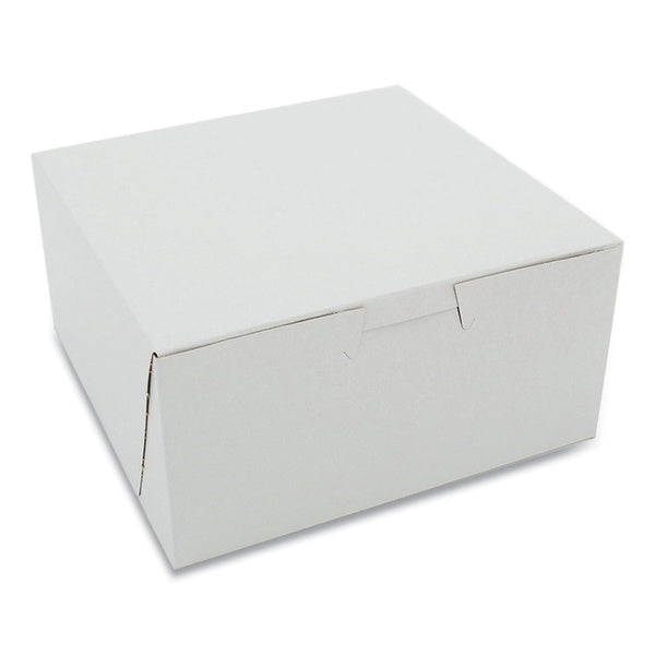 250-PACK OF Box Bakery SCT 1505 Premium White Bakery Boxes - 3 in. x 6 in. x 6 in. One-Piece Design (250 Count)