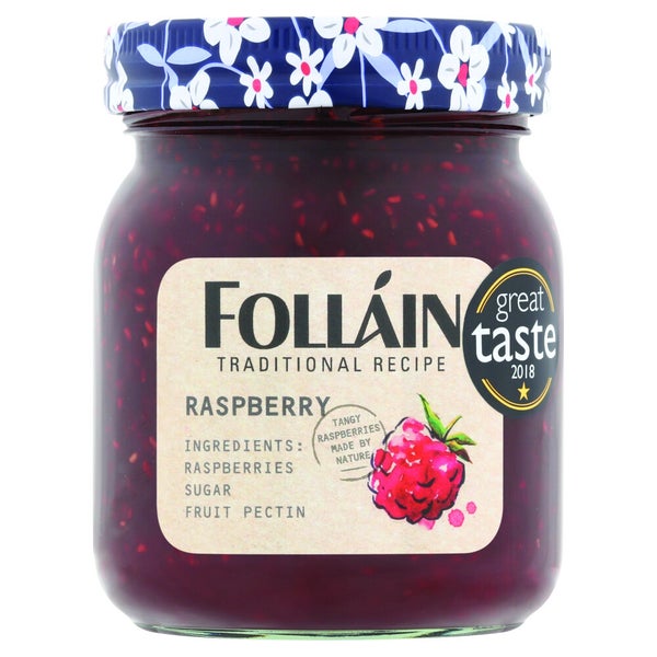 9-PACK OF Jam Raspberry Traditional Follain, Bewley Irish Imports