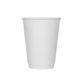 500-PACK OF Cup Paper Karat 12oz Insulated Paper Hot Cups - White (90mm) - 500 ct