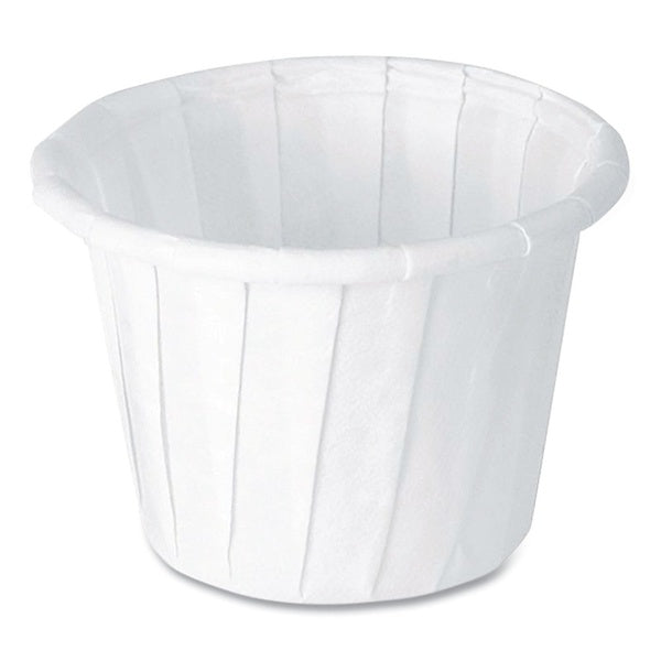 5000-PACK OF Container Paper SOLO 075-2050 ProPlanet 0.75 oz. White Paper Portion Cups - Ideal for Dipping and Serving Sauces (250 Cups per Bag, 20 Bags per Carton)