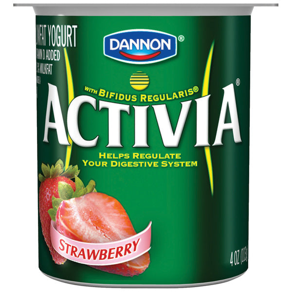 24-PACK OF YOGURT STRAW/PEACH ACTIVIA