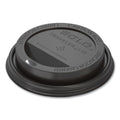 1000-PACK OF LID PLASTIC BLACK CAPPUCCINO DOME