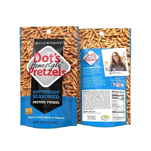10-PACK OF Southwest Seasoned Pretzel Twists Dot'S Pretzels, 10 - 16 Oz