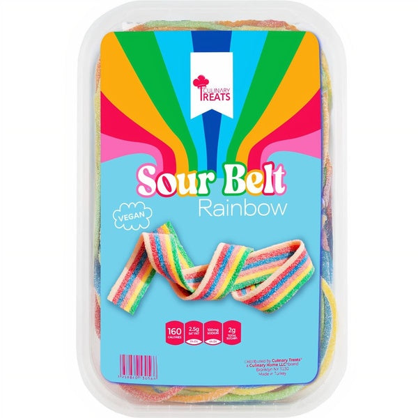 24-PACK OF CANDY SOUR BELT RAINBOW, Culinary Home