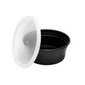 240-PACK OF Container Takeout Karat 240 sets 8 oz Deli Containers with Lids | Injection Molded PP | Black