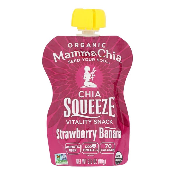 16-PACK OF PUREE FRUIT SQUEEZE STRAWBERRY BANANA