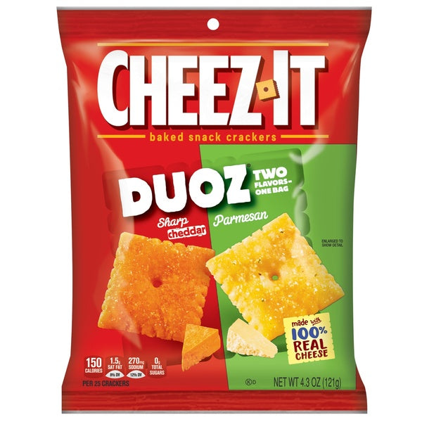 6-PACK OF CRACKER CHEESE DUOZ CHD/PARM