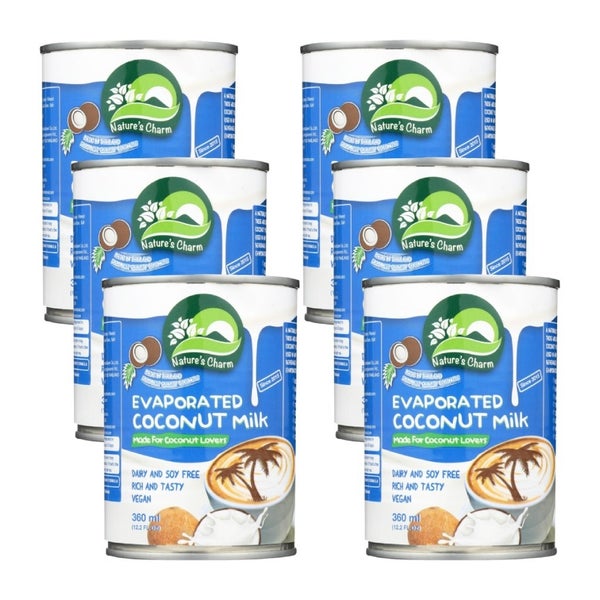 6-PACK OF Milk Coconut Evaporated Natures Charm Asian 12.2 oz