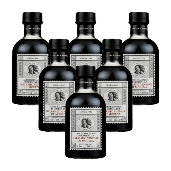 6-PACK OF Vinegar Balsamic Premium Cucina & Amore 16.9 oz