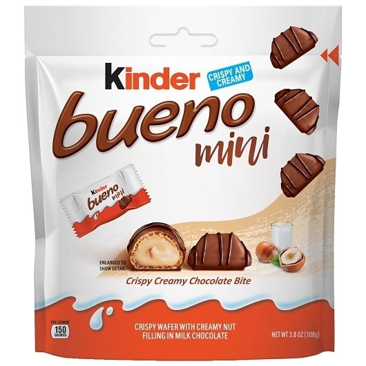 24-PACK OF Mini T20X12X2 Value Channel Kinder Bueno Bites/Mini Bueno, 2 - 12 - 3.8 Oz