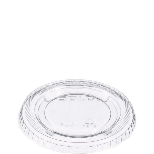 2500-PACK OF Lid Flat Dart PL4N 3.25-Inch Clear Portion Cup Lids - 9 oz Souffle Cup Lids - 2500 Count Carton for Secure Packaging