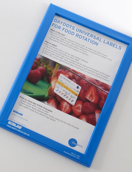 187 IN-PACK OF FRAME PLAS BLUE SNAP POSTER