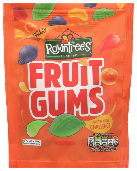 10-PACK OF CANDY FRUIT FRUIT GUMS 5.3 OUNCE - CASE OF 10